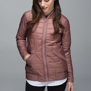 lululemon Bomb Bomber - Dusty Pink - Size 6